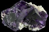 Cubic Fluorite on Bladed Barite - Cave-in-Rock, Illinois #73939-2
